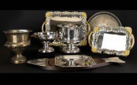 Collection Of Silver Plate - Horse Racing Interest.