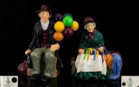 Royal Doulton Hand Painted Figures (2) 1.