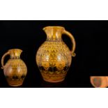 Early 19th Century Superb Quality Large & Impressive Slipware Harvest Jug.