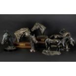 Horse Racing Interest - Collection Of Busts/Trophies To Include (1) 'The Mail On Sunday Mile Series