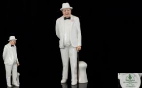 Royal Doulton Limited Edition Porcelain Figure 'Sir Winston Churchill' HN 3057. Retired 1984.