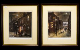 Tom Brown - Pencil Signed Pair of Ltd and Numbered Edition Colour Prints / Lithographs. Both