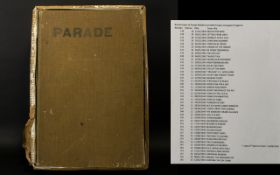 WWII Interest Parade Magazine Bound Volume Comprising 43 Non-Consecutive Copies From November 1942