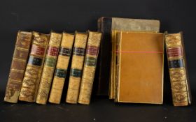 A Collection Of Leather Bound Books Ten items in total to include,