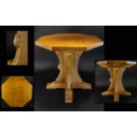 Robert "Mouseman" Thompson Octagonal Occasional Table, with adzed top,