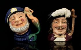 Royal Doulton Hand Painted Character Jugs Two In Total. (1) 'Porthos' D6440, Designer Max Henk -