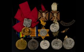 Two WWI Military Medals Both awarded to 17941, PTE J Lewis, Royal Scots.