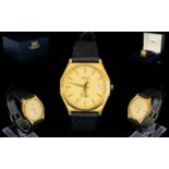 Tissot - Seastar Quartz Man's Gold Plated Wrist Watch.
