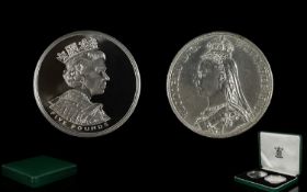 Royal Mint United Kingdom Ltd And Numbered Edition Golden Jubilee Silver Crown Set. This set is