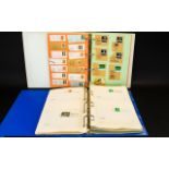 Two Large Four Ring Binders containing postal history, post marks,