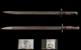 British Pattern 1907 Bayonet. Long Sword Bayonet. Remained in service until 1945. 21.