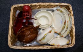 A Collection of Assorted Pottery to include hen egg dish,
