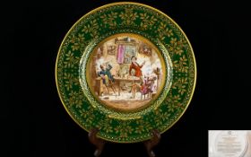 Caverswall Christmas Plate dated 1982, boxed with certificate, number 750 of 1000. Depicting the