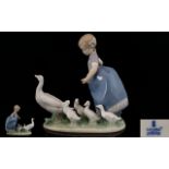 Lladro Hand Painted Porcelain Figure. ' Hurry-Now ' Model No 5503.