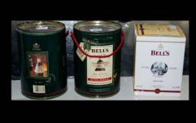 Bells Whisky Three Collectors Decanters To include Christmas 1989, 1990, and 2005.