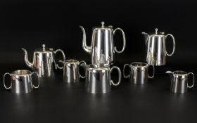 Encore by T. Turner and Co Silver Plated Tea and Coffee Set (8) items in total.