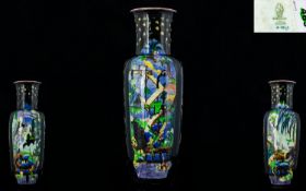 Wedgwood Large And Impressive 1930's Fairyland Lustre Pillar Vase designed by Daisy Makeig Jones
