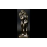 A Contemporary Heredities Bronzed Figure Group In the form of 'The Lovers' / Adam and Eve, height