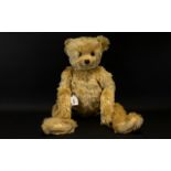 Hartnell Large and impressive Long Limped Mohair Teddy Bear with suede paws,