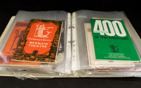 A Mixed Collection Of UK Theatre Programmes To include Arms And The Man By George Bernard Shaw -