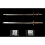 British Pattern 1907 Long Sword Bayonet. Marked 1907, Crown over GB with 1907 below.