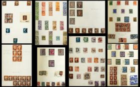 Excellent early (Queen Victoria onwards) GB stamp collection in blue springback Merton stamp