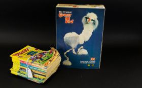 Vintage Gooney Bird Puppet Complete with original box, 'Lionel' Gooney bird string puppet in black