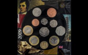 Royal Mint Presentation Pack 2009 Brilliant Uncirculated Coin Collection ( 11 ) Coin Set - Ltd