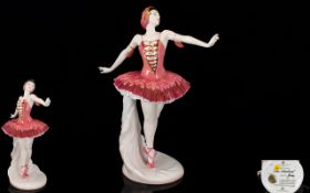 Coalport Limited Edition and Numbered Handpainted Porcelain Figure 'Margot Fonteyn' as 'The