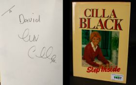 Cilla Black Autograph In Her Hard Back B