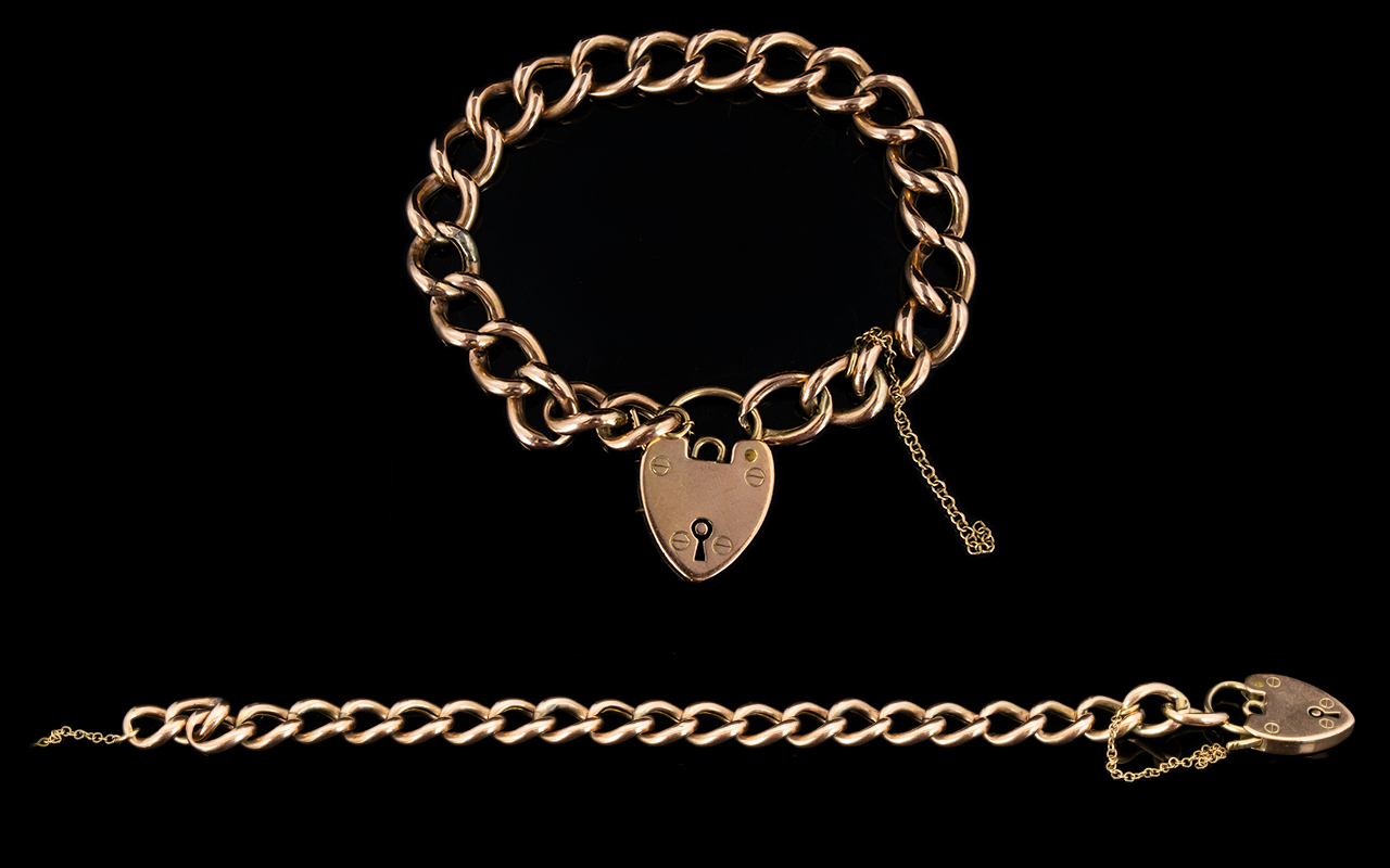 9ct Gold Bracelet with Attached 9ct Gold