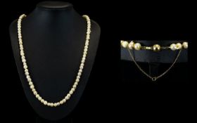 A Nice Quality Single Strand Pearl Neckl