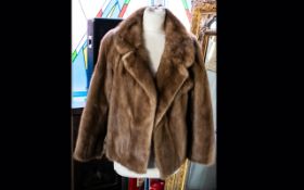 A Short Mink Evening Jacket Light golden