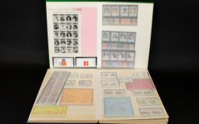 Two Large 16 page Double Sided Stamp Sto