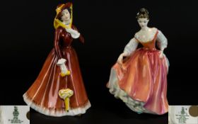 Royal Doulton Hand Painted Figures ( 2 )