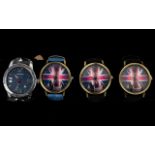 Four Gents Fashion Wristwatches - Leathe