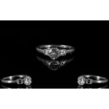 Ladies 1920's Platinum And Diamond Set D