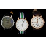 Three Gents Fashion Wristwatches - Stain