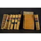 A Collection Of Leather Bound Books Ten items in total to include,