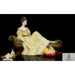 Royal Doulton - Scarce Hand Painted Figure ' At Ease ' HN2473. Designer M. Davies.