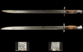 British Pattern 1907 Bayonet marked 1907, Wilkinson Crown over E overall good condition. Remained in