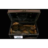 Small Cash Box (No Key) Full Of Very Old Coins several from the 1800's and most dates visible.