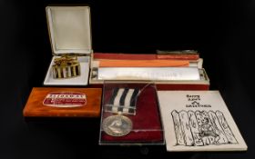 A Miscellaneous Collection To include retro 'Slideaway' clothes brush, reproduction medal,