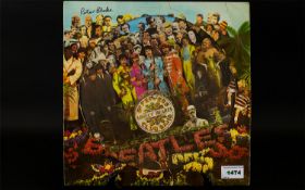 The Beatles SGT Pepper L.P. With Autograph Of Designer Peter Blake on Cover.