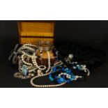 A Good Collection Of Vintage Costume Jewellery And Accessories A varied lot to include several