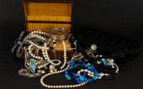 A Good Collection Of Vintage Costume Jewellery And Accessories A varied lot to include several