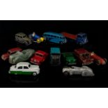 Collection Of 13 Mostly Dinky Diecast Models, Play Worn Condition To Include 164 Vauxhall Cresta,