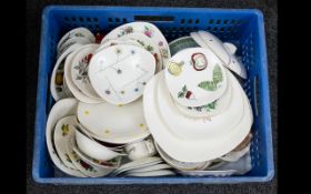 A collection of Assorted Midwinter Ceramics to include plates, cups, saucers and bowls.