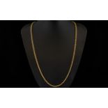 Antique Period 9ct Gold Belcher Chain of Superb Quality. Please See Photo, Good Length.