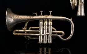 A Vintage Cornet By Boosey & Co In original fitted case,